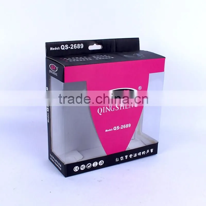 Professional logo printed color corrugated box price for headphone