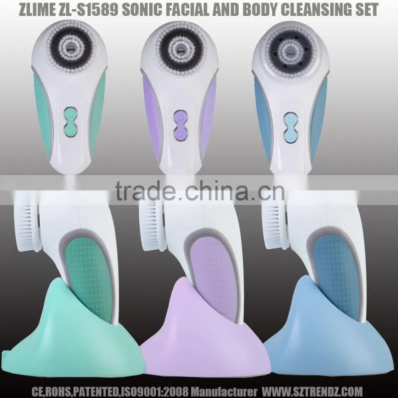 High Frequency Waterproof 2Clear Sonic Faciall Brush Machine
