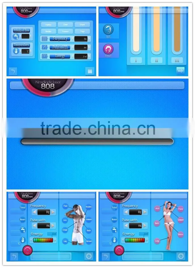 2015 newest hair removal 808nm diode laser hair removal lady epilator&shaver