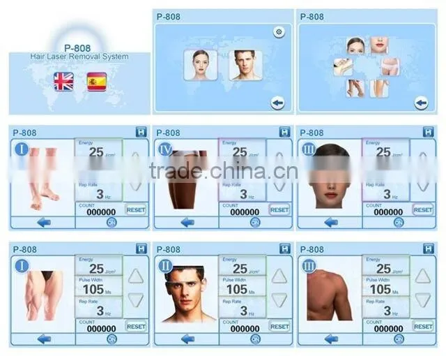 Professional Laser Hair Remover Machine for Face and Body