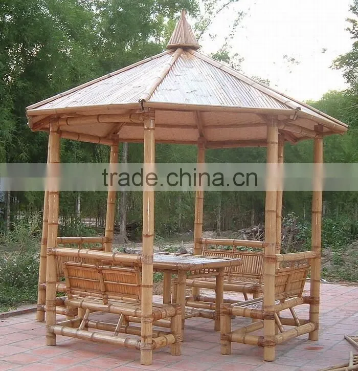 CHEAP VIETNAM THATCH UMBRELLA, THATCH ROOFING, BAMBOO TIKI BAR, TIKI HUTS, GAZEBO