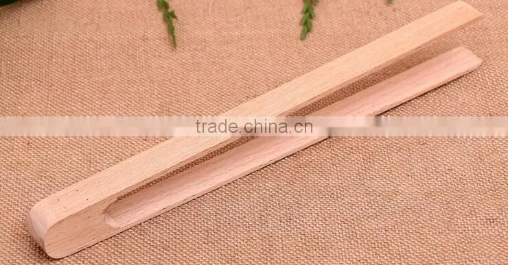 wooden kitchen tongs