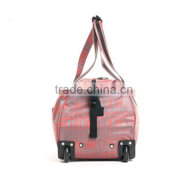 21 Inch 2 wheeled carry-on duffel wholesale trolley bag