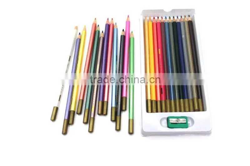 Professional artist quality wooden coloring pencils set of 24color 36color
