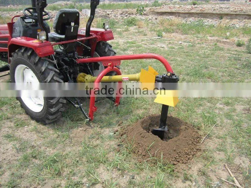 post hole digger HD-9, 9''drill diameter auger, PTO shaft with tractor