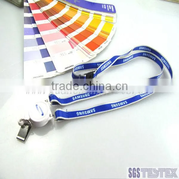OEM custom yoyo badge reel id card holder nylon lanyard strap