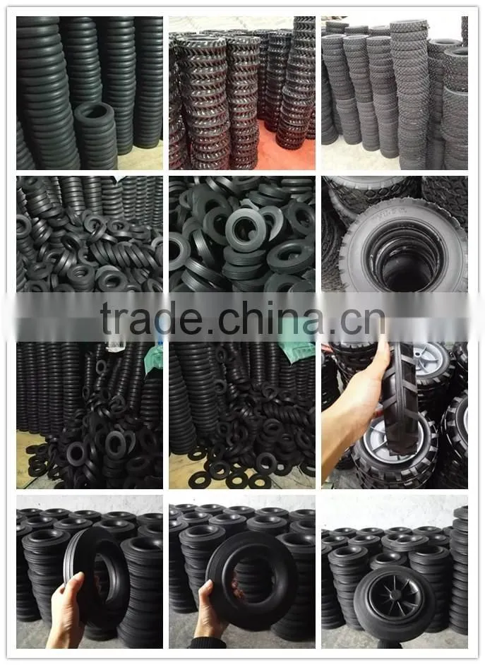 2.50-4 hand truck solid rubber wheels