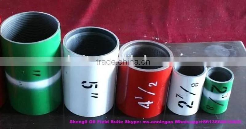 API carbon steel and stainless steel pipe coupling male female for tubing and casing