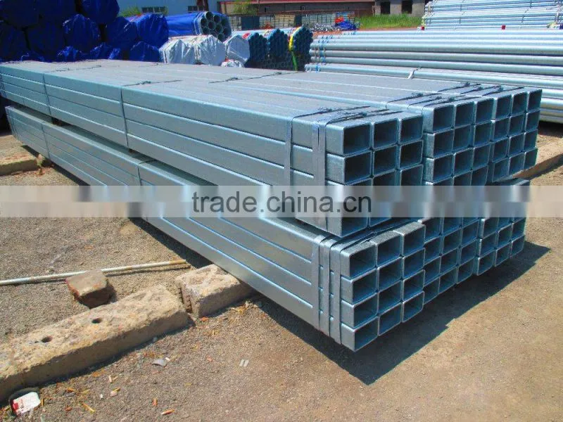 rectangular/square steel pipe/tubes/hollow section galvanized