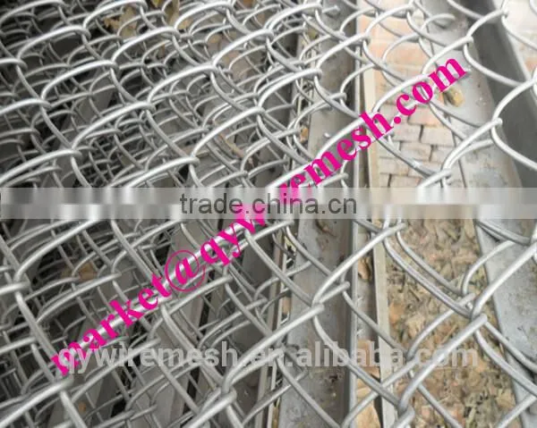 garden use pvc coated galvanized green vinyl coated chain link fence/temporary chain link fence