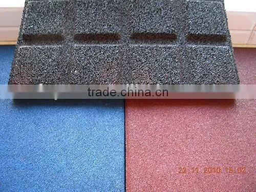 recycled rubber tire floor tiles