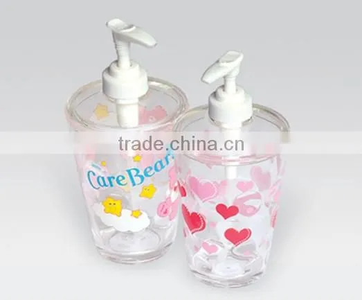 attractive clear plastic hand soap bottle on hot sale