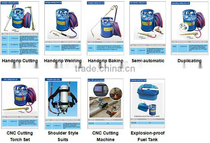 RN100 - Cutting Thickness 100mm - Revolutional Design - Gasoline + Oxygen - 80% cost saving - Price Gas Cutting Torch