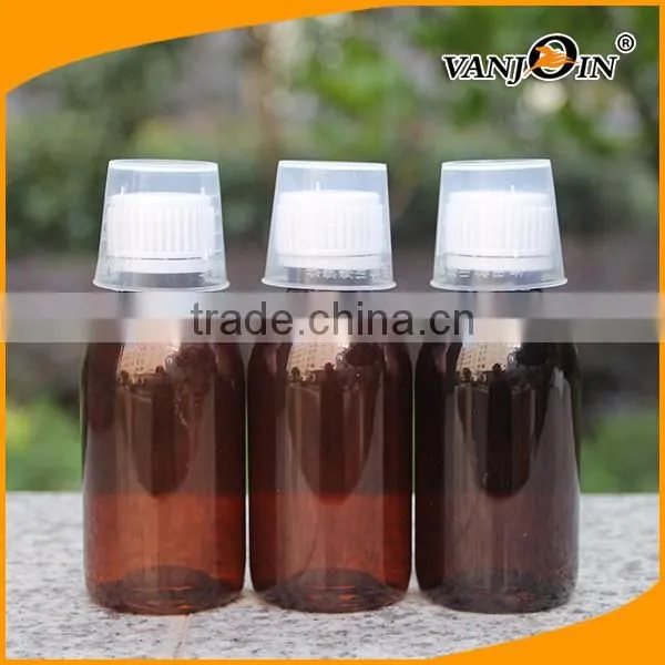 150ml Plastic Syrup Bottle For Medicine With White Tamper Proof Cap
