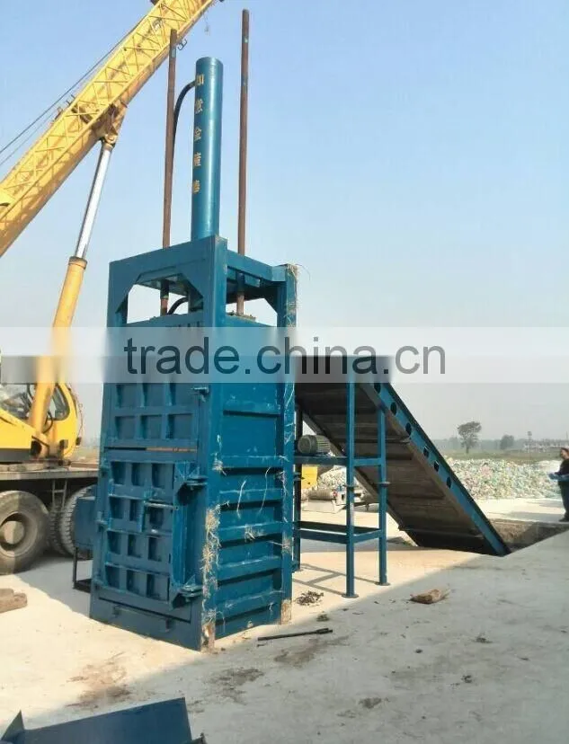 Hydraulic vertical semi-auto Baler machine for PET bottles DBP-100T