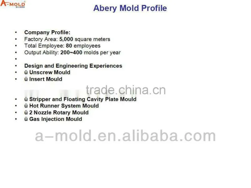 Medicinal plastic sample bottles with cover mold maker/manufacturer