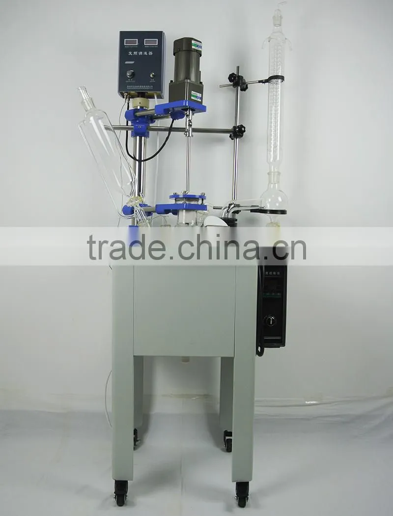 Lastest Design Single Layer Chemical Process Batch Glass Reactors