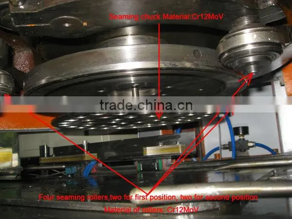 Automatic seamer for food canning