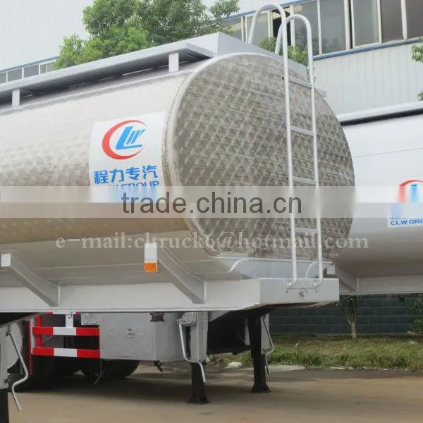 3 Axles Aluminum Alloy Delivery oil semi-trailer 60m3