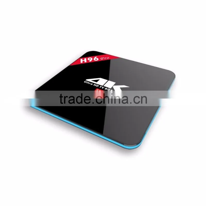 Hot sale H96 pro in set top box Amlogic S912 Octa Core android 6.0 Marshmallow tv box 2.0Ghz 2GB+16GB