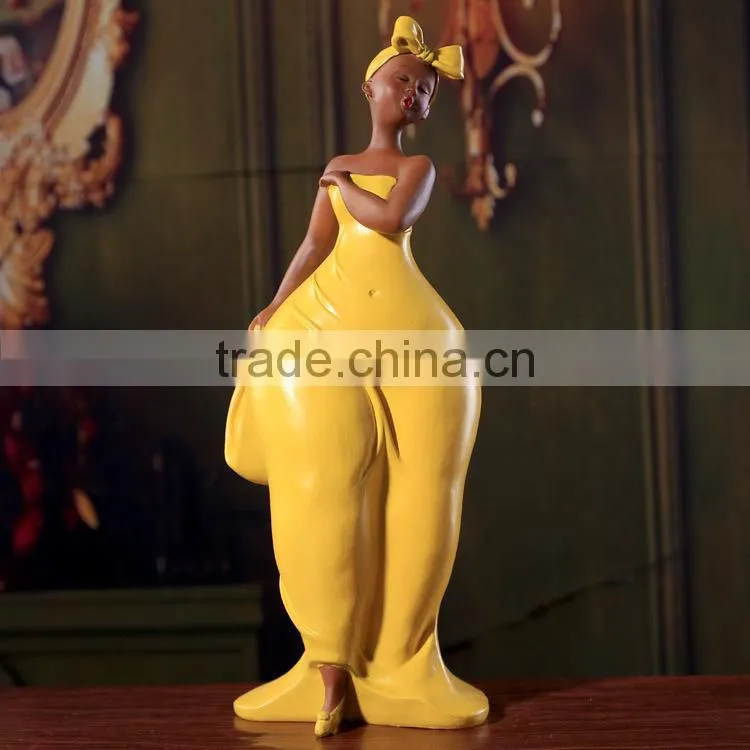Resin /Fiberglass Fat Lady Sculpture,Abstract Modern Style Resin Fat Lady Sculpture