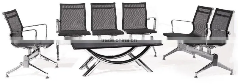 Modern furniutre design office or hotel lobby mesh waiting chair