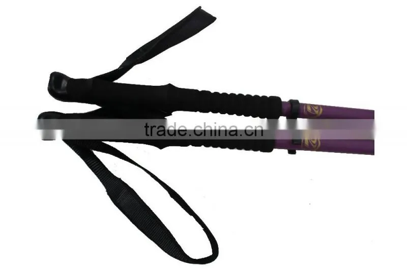 Trekking poles with internal lock, ALU, super long EVA , 3 sections, SZ15342