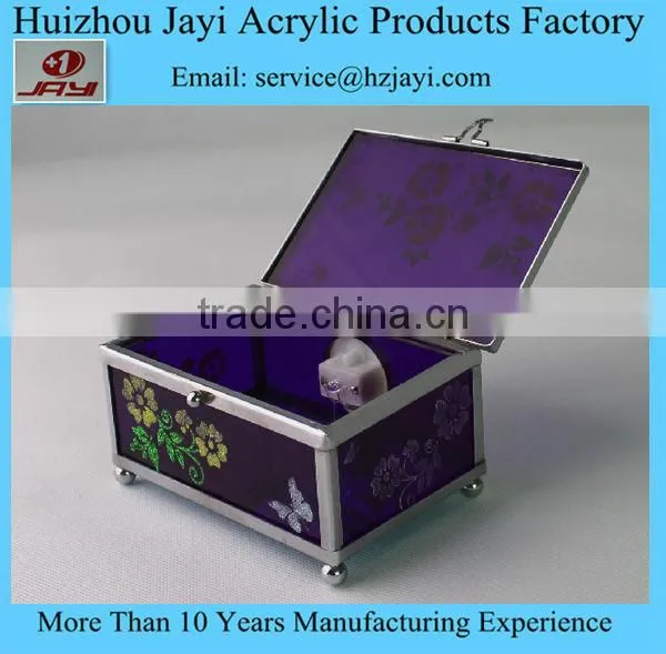 Wholesale Acrylic Silver Plated Jewelry Box