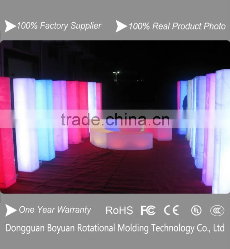 16 colors high led flashing wedding pedestal columns
