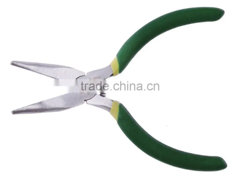 Multifuctional mini bent nose plier with dipped handle
