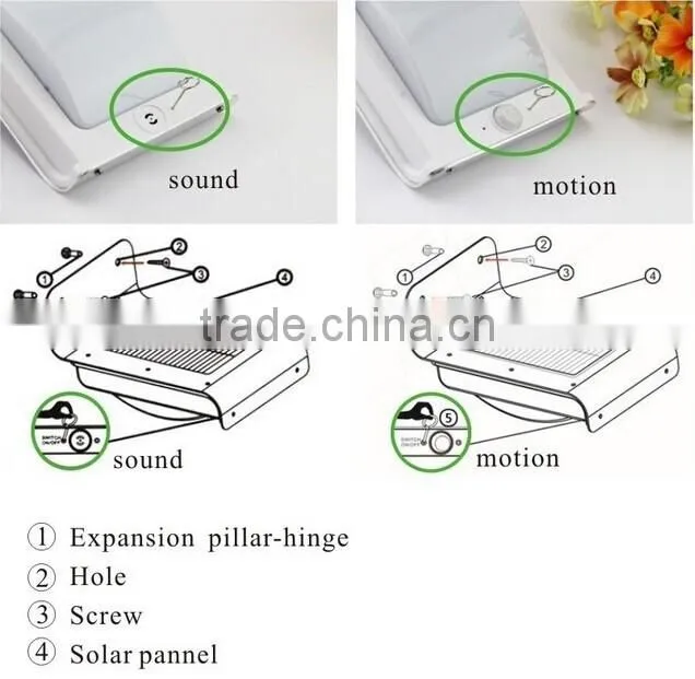 New arrival solar sunflower garden light solar motion sensor light