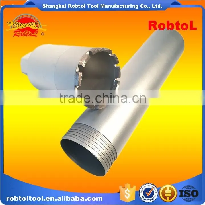 4" Three Section Concrete Diamond Core Drill Bits Hole Saw Masonry Asphalt Cement Brick Block
