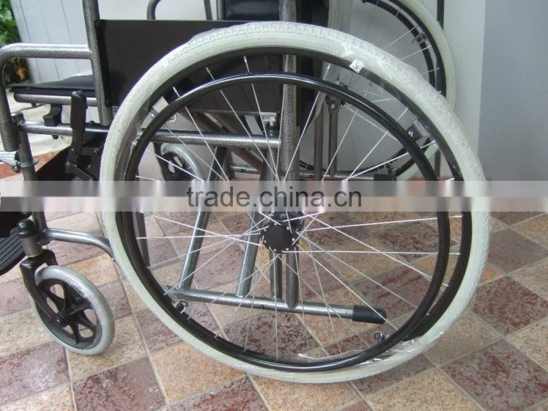 Topmedi new product big bearing capacity beach wheelchair for fat people