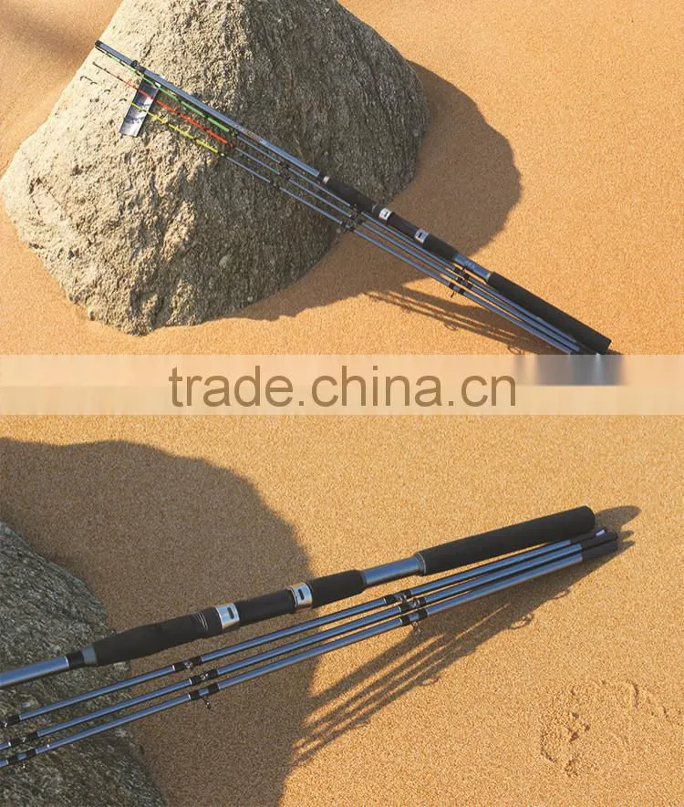 Carbon Fiber Lure Boat Spinning Fishing Rod with 3 Different Action Tips