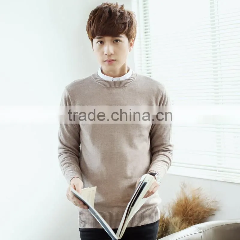 Men Sweater 2017 Custom Cotton Wool Knitted latest sweater designs for men
