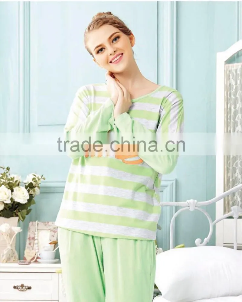 Latest spring and autumn girls pajamas