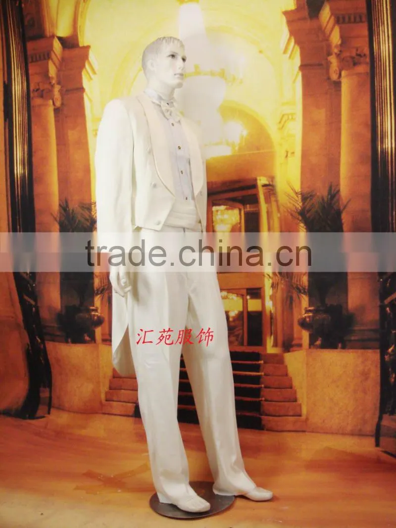 white tuxedo wedding suit