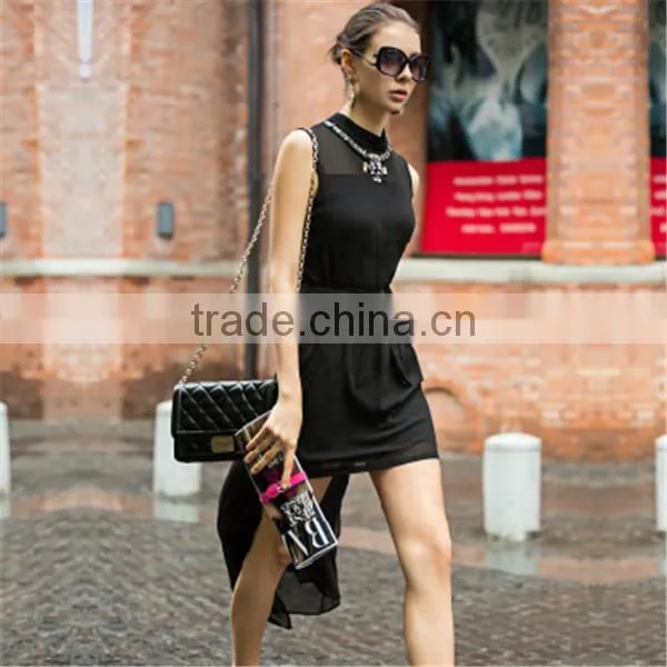 Women Short Sleeve casual summer one piece dress latest