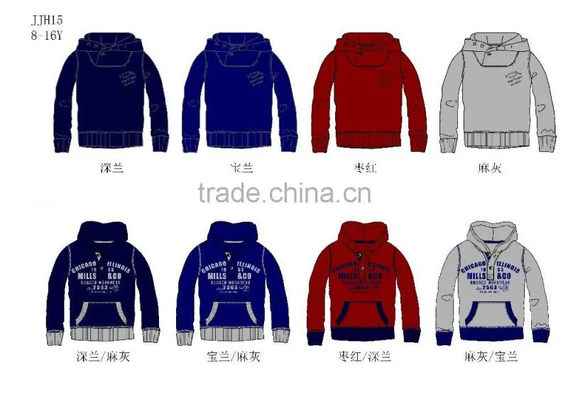 children custom fleece kid top winter stock boy hoodies clothes china factory
