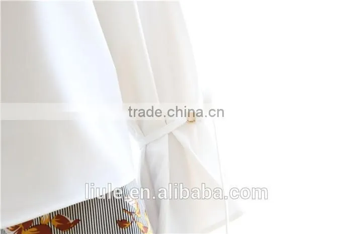 Ladies tops and blouses new fashion long sleeve ruffle blouses women
