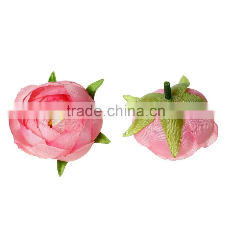 Custom Terylene Decoration Millinery Pink Factory Direct Artificial Flowers