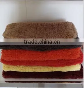 custom colour anti-slip cotton rug in bathroom
