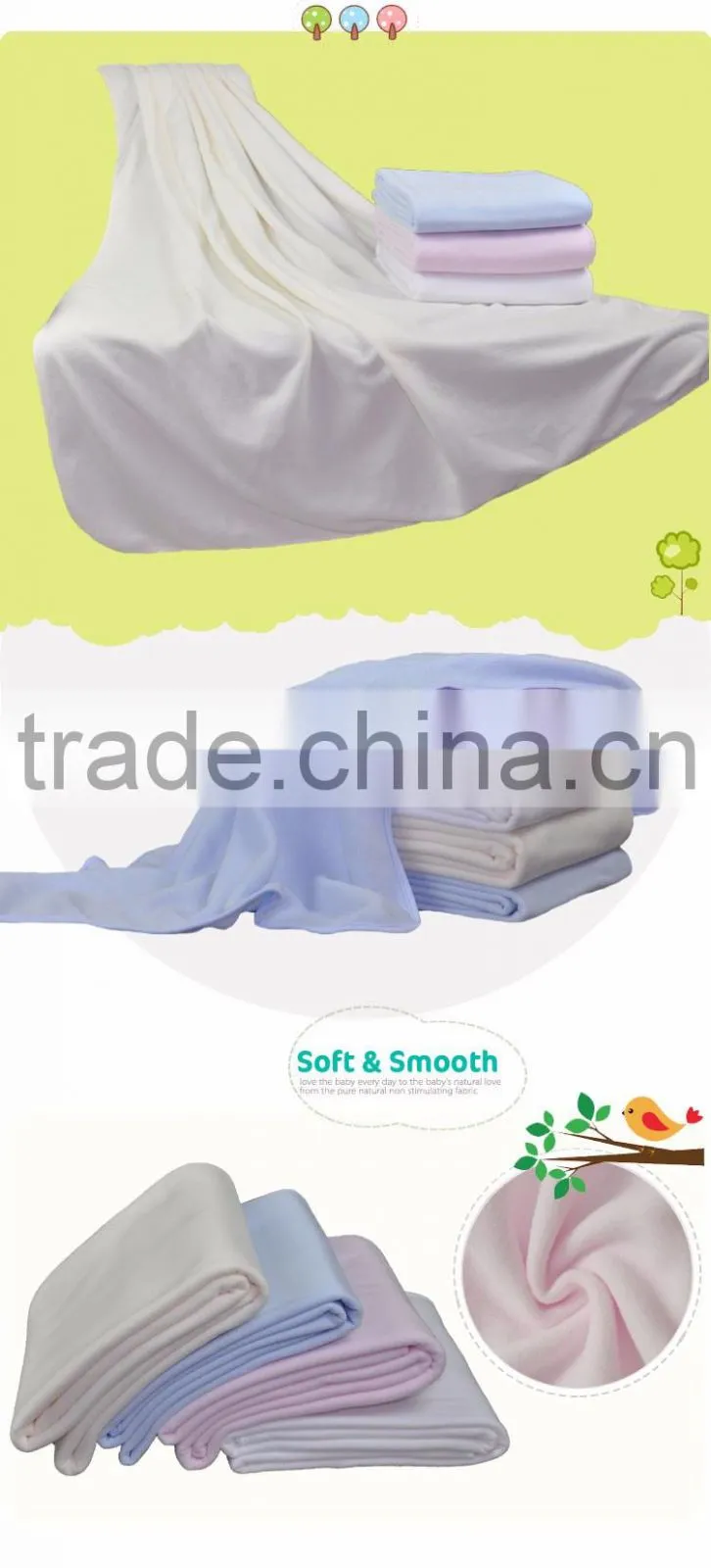 Cheap Price Cartoon Printing Indian Baby Blankets