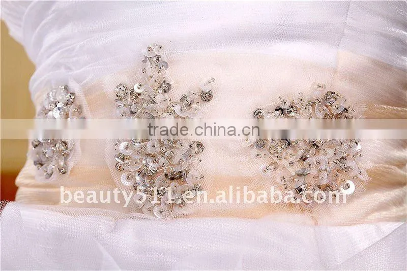 Astergarden Fashionable New Style Sweetheart Skirt with sash mini white wedding prom cocktail dress AS025