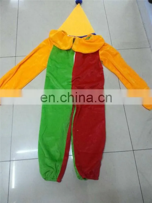 TZ8140-2 Colorful Carnival Kids Clown Costume , Carnival Costume