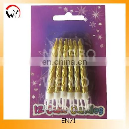 fashionable pink spiral birthday candles