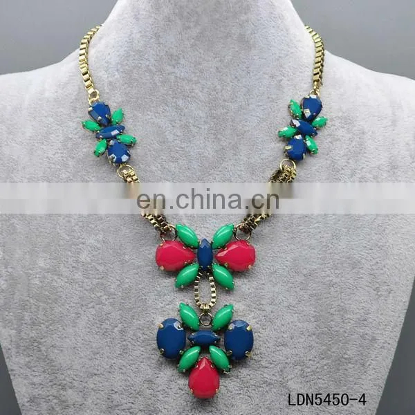 Fashion colored glazed inspired peacock pendant necklace