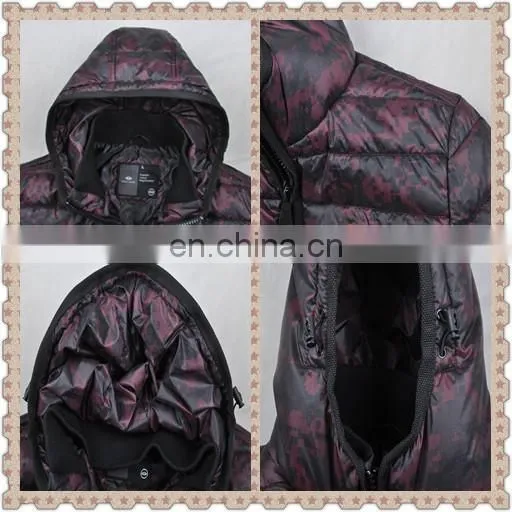 2015 lastest fashion thick handsome warm men camouflage coat