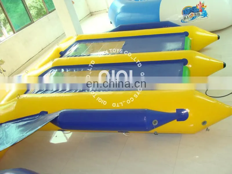 Commercial inflatable wate banana boat inflatable fly fish water sports games