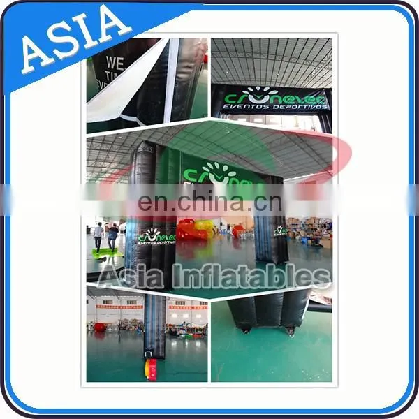 The Most Attractive 0.6mm Thickness PVC Tarpaulin Inflatable Arch , Inflatable Event Archway, Inflatable Finish Arch